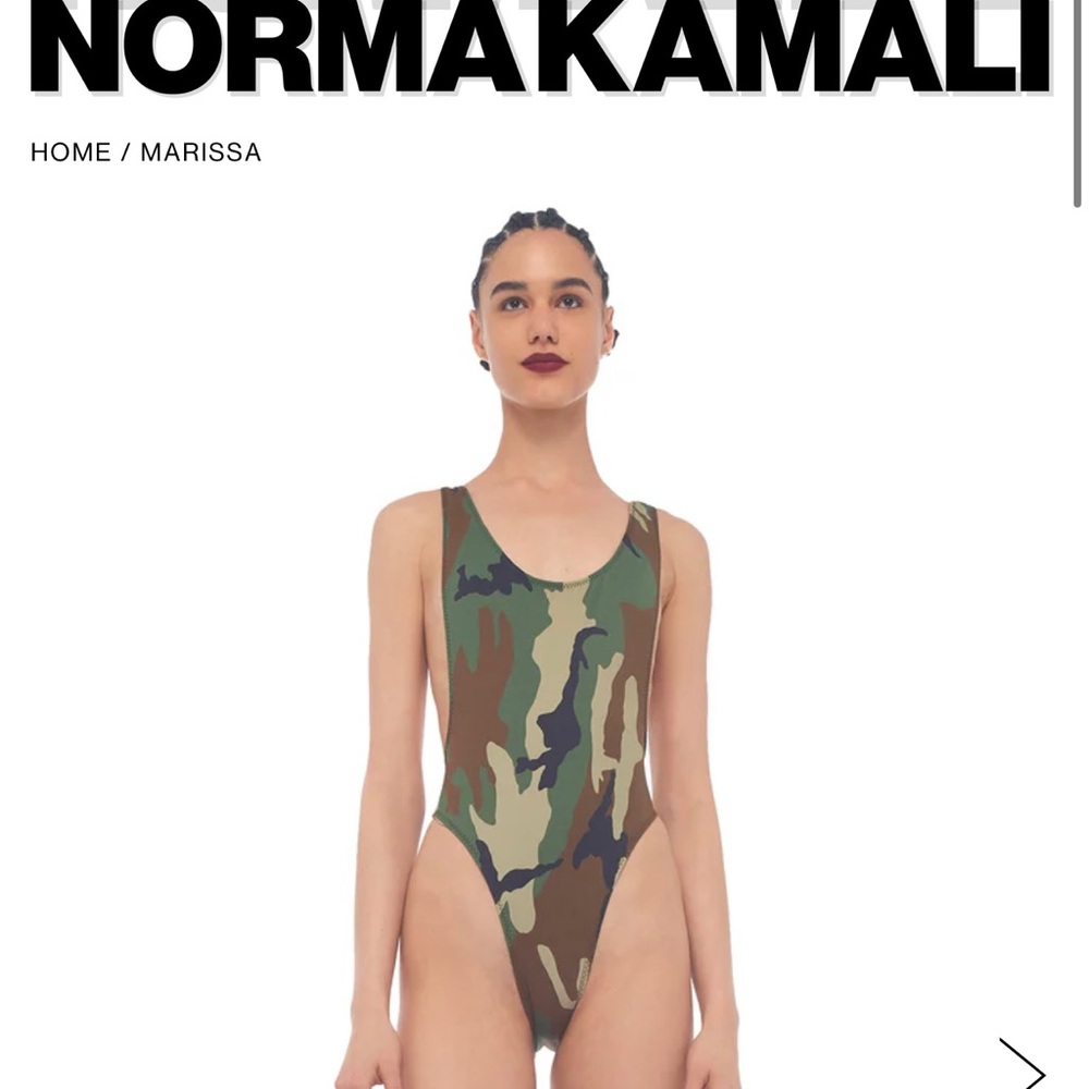 Norma Kamali Camo Swimsuit NWT (S)